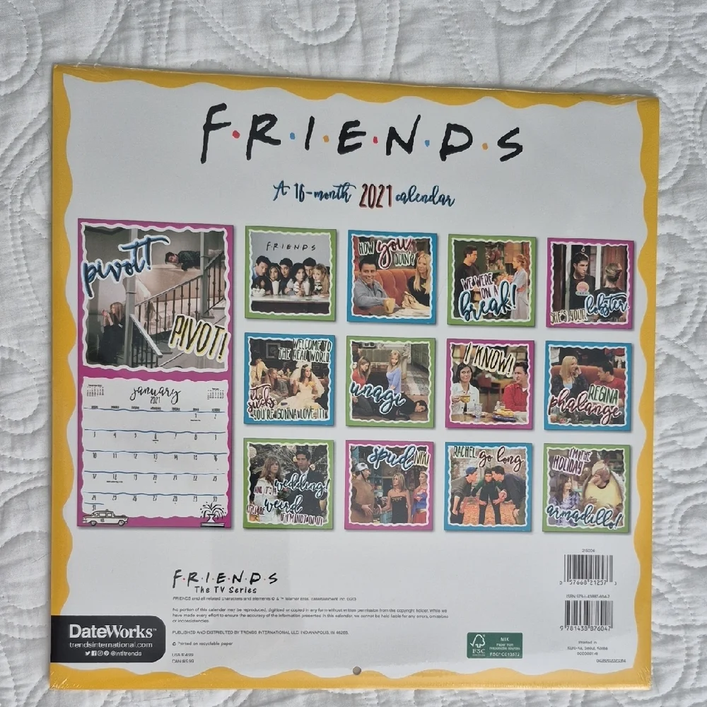 FRIENDS Theme 2021 Calendar